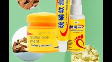 Antibacterial Sulfur Cream Soap Spray Set Psoriasis Eczema Anti-itch Relief Rash Urticaria 18 1681495348 hqdefault