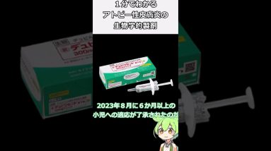 デュピクセント・ミチーガ 1分で解説 アトピー性皮膚炎の治療薬 生物学的製剤 #shorts #皮膚科 #アトピー性皮膚炎 10 1702514203 maxresdefault